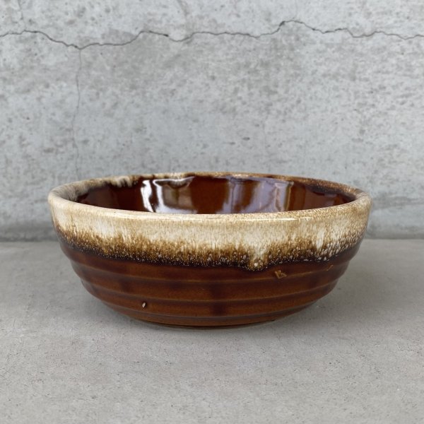 画像5: VINTAGE ANTIQUE BOWL ヴィンテージ アンティーク ボウル 食器 陶器 /  ブラウン 茶色 カフェ 喫茶店 店舗什器 アメリカ (7) (5)