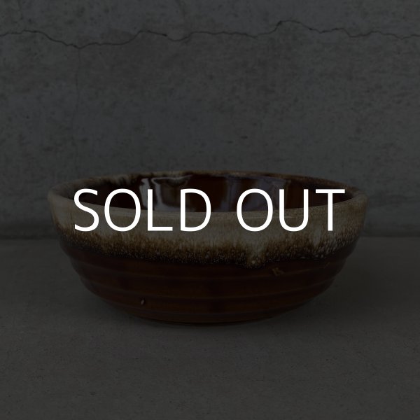 画像5: VINTAGE ANTIQUE BOWL ヴィンテージ アンティーク ボウル 食器 陶器 /  ブラウン 茶色 カフェ 喫茶店 店舗什器 アメリカ (7) (5)