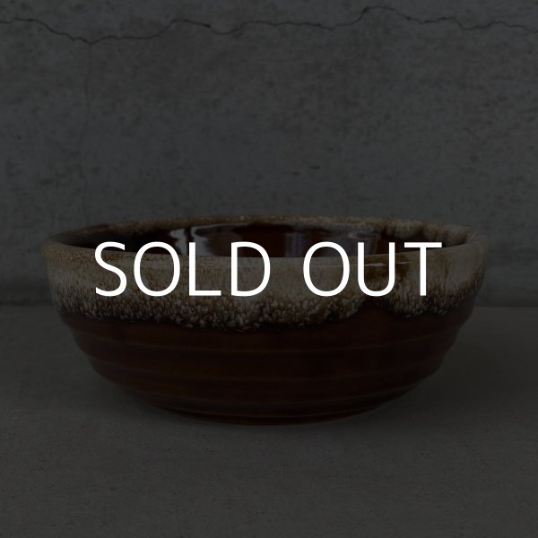 画像3: VINTAGE ANTIQUE BOWL ヴィンテージ アンティーク ボウル 食器 陶器 /  ブラウン 茶色 カフェ 喫茶店 店舗什器 アメリカ (7) (3)