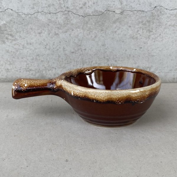 画像5: VINTAGE ANTIQUE BOWL ヴィンテージ アンティーク ボウル 食器 陶器 / ブラウン 茶色 カフェ 喫茶店 店舗什器 アメリカ (5) (5)