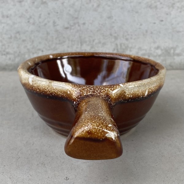 画像4: VINTAGE ANTIQUE BOWL ヴィンテージ アンティーク ボウル 食器 陶器 / ブラウン 茶色 カフェ 喫茶店 店舗什器 アメリカ (5) (4)