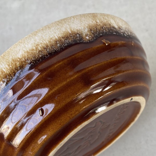 画像8: VINTAGE ANTIQUE BOWL ヴィンテージ アンティーク ボウル 食器 陶器 /  ブラウン 茶色 カフェ 喫茶店 店舗什器 アメリカ (7) (8)