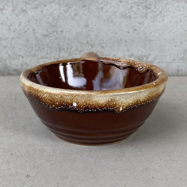 画像6: VINTAGE ANTIQUE BOWL ヴィンテージ アンティーク ボウル 食器 陶器 / ブラウン 茶色 カフェ 喫茶店 店舗什器 アメリカ (5) (6)