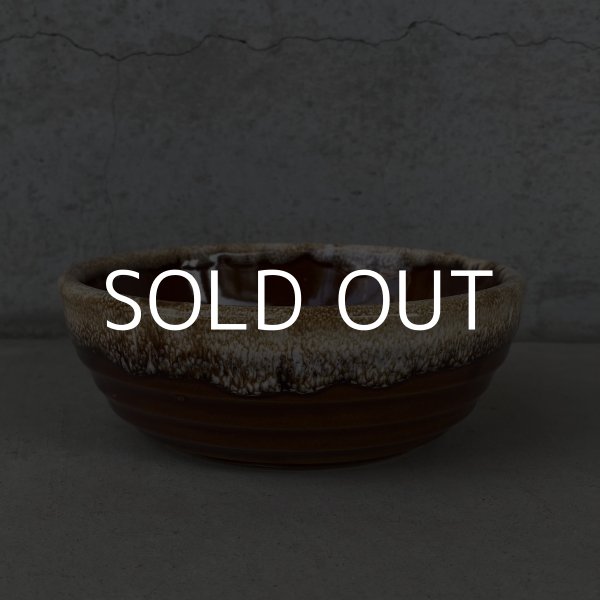 画像2: VINTAGE ANTIQUE BOWL ヴィンテージ アンティーク ボウル 食器 陶器 /  ブラウン 茶色 カフェ 喫茶店 店舗什器 アメリカ (7) (2)