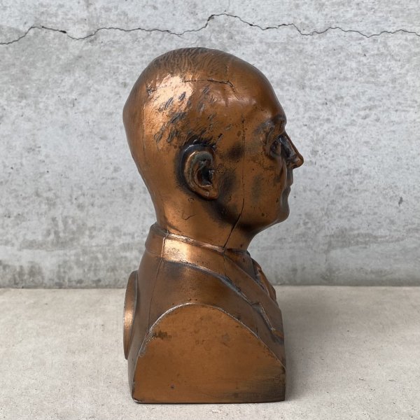 画像3: VINTAGE ANTIQUE EISENHOWER COIN BANK BANTHRICO ヴィンテージ アンティーク アイゼンハワー コインバンク 貯金箱 オブジェ / コレクタブル ディスプレイ 大統領 胸像 置物 アメリカ (3)