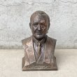 画像1: VINTAGE ANTIQUE FRANKLIN D. ROOSEVELT COIN BANK ヴィンテージ アンティーク ルーズベルト コインバンク 貯金箱 オブジェ / コレクタブル ディスプレイ 大統領 胸像 置物 アメリカ (1)