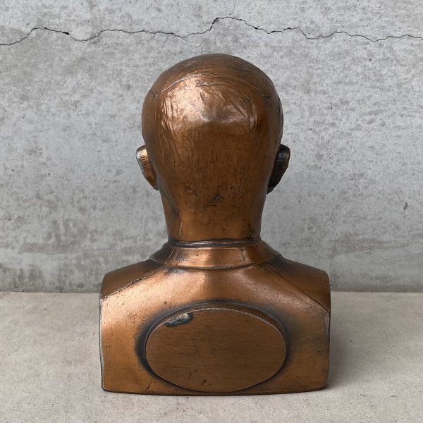 画像2: VINTAGE ANTIQUE EISENHOWER COIN BANK BANTHRICO ヴィンテージ アンティーク アイゼンハワー コインバンク 貯金箱 オブジェ / コレクタブル ディスプレイ 大統領 胸像 置物 アメリカ (2)