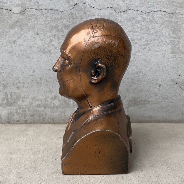 画像4: VINTAGE ANTIQUE EISENHOWER COIN BANK BANTHRICO ヴィンテージ アンティーク アイゼンハワー コインバンク 貯金箱 オブジェ / コレクタブル ディスプレイ 大統領 胸像 置物 アメリカ (4)