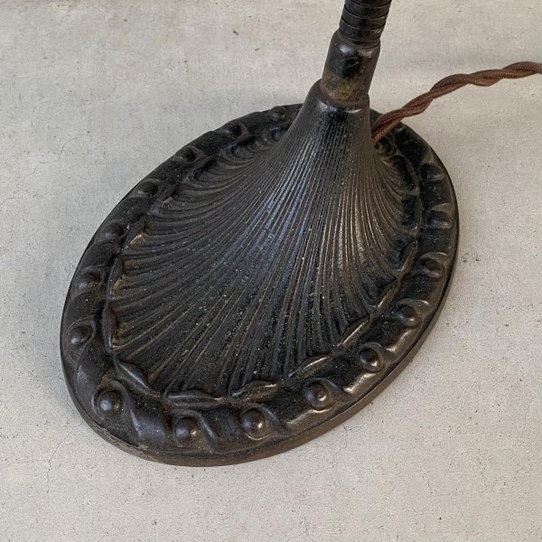 画像11: VINTAGE ANTIQUE DESKLAMP ALADDIN MFG Co. ヴィンテージ アンティーク デスクランプ スタンドライト 卓上ライト 照明 / テーブルランプ ミルクガラスシェード グースネック アメリカ (2) (11)