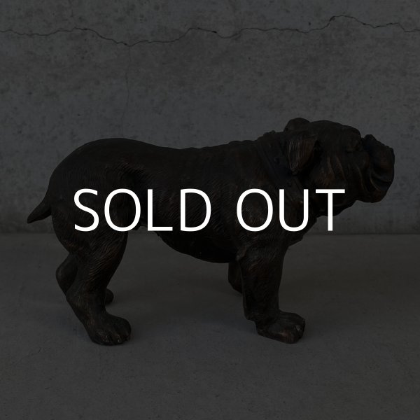 画像4: VINTAGE ANTIQUE BULLDOG FIGURE ヴィンテージ アンティーク ブルドッグ オブジェ 置物 / コレクタブル ディスプレイ インテリア 犬 動物 鋳物 アメリカ  (4)