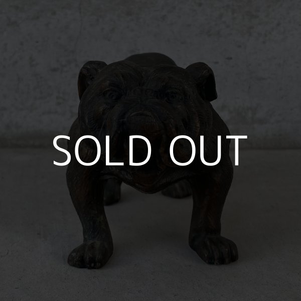画像2: VINTAGE ANTIQUE BULLDOG FIGURE ヴィンテージ アンティーク ブルドッグ オブジェ 置物 / コレクタブル ディスプレイ インテリア 犬 動物 鋳物 アメリカ  (2)