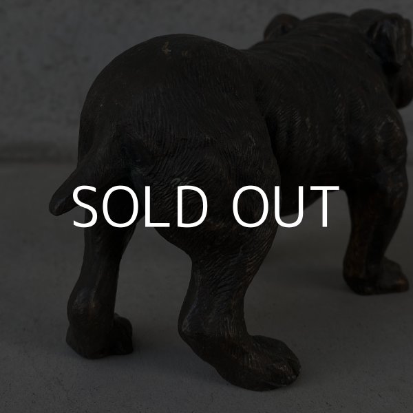 画像9: VINTAGE ANTIQUE BULLDOG FIGURE ヴィンテージ アンティーク ブルドッグ オブジェ 置物 / コレクタブル ディスプレイ インテリア 犬 動物 鋳物 アメリカ  (9)