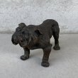 画像1: VINTAGE ANTIQUE BULLDOG FIGURE ヴィンテージ アンティーク ブルドッグ オブジェ 置物 / コレクタブル ディスプレイ インテリア 犬 動物 鋳物 アメリカ  (1)