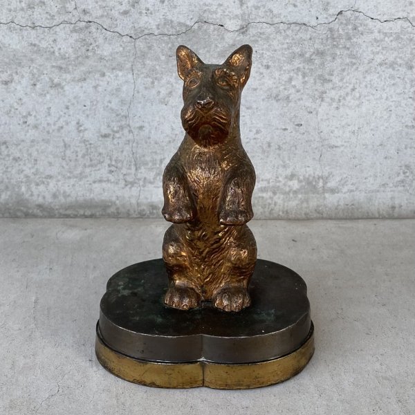 画像2: VINTAGE ANTIQUE SCOTTIE TERRIER FIGURE ヴィンテージ アンティーク  スコティッシュテリア オブジェ 置物 / コレクタブル ディスプレイ インテリア 犬 動物 アメリカ (2)