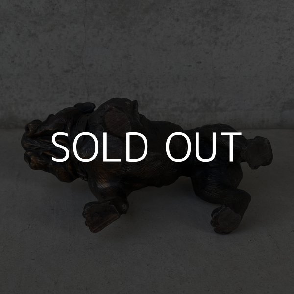 画像7: VINTAGE ANTIQUE BULLDOG FIGURE ヴィンテージ アンティーク ブルドッグ オブジェ 置物 / コレクタブル ディスプレイ インテリア 犬 動物 鋳物 アメリカ  (7)