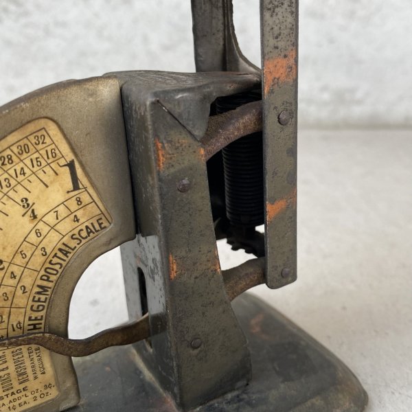 画像9: VINTAGE ANTIQUE JAPANNED THE GEM POSTAL SCALE ヴィンテージ アンティーク ジャパンド ジャパンカラー ポスタルスケール 量り オブジェ / コレクタブル ディスプレイ 秤 置物 アメリカ (9)