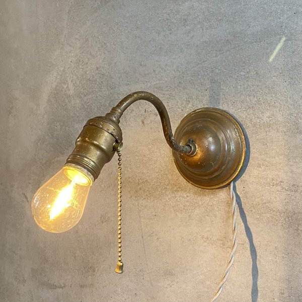 画像9: VINTAGE ANTIQUE LAMP LIGHT WALL LAMP ヴィンテージ アンティーク ライト ウォールランプ 壁付け照明 ブラケットランプ / ランプ 真鍮 店舗什器 アメリカ USA (6) (9)