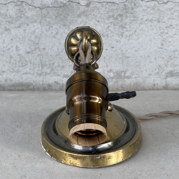 画像4: VINTAGE ANTIQUE LAMP LIGHT WALL LAMP ヴィンテージ アンティーク ライト ウォールランプ 壁付け照明 ブラケットランプ / ランプ 真鍮 店舗什器 アメリカ USA 10 (4)