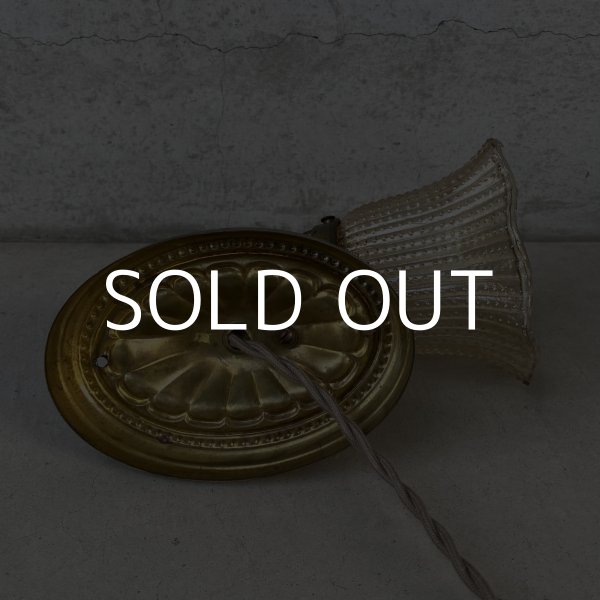 画像6: VINTAGE ANTIQUE LAMP LIGHT WALL LAMP GE ヴィンテージ アンティーク ライト ウォールランプ 壁付け照明 ブラケットランプ / ランプ ガラスシェード 真鍮 店舗什器 アメリカ USA (1) (6)