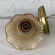 画像5: VINTAGE ANTIQUE LAMP LIGHT WALL LAMP GE ヴィンテージ アンティーク ライト ウォールランプ 壁付け照明 ブラケットランプ / ランプ ガラスシェード 真鍮 店舗什器 アメリカ USA (1) (5)