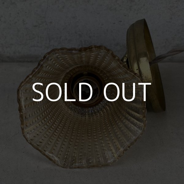 画像5: VINTAGE ANTIQUE LAMP LIGHT WALL LAMP GE ヴィンテージ アンティーク ライト ウォールランプ 壁付け照明 ブラケットランプ / ランプ ガラスシェード 真鍮 店舗什器 アメリカ USA (1) (5)