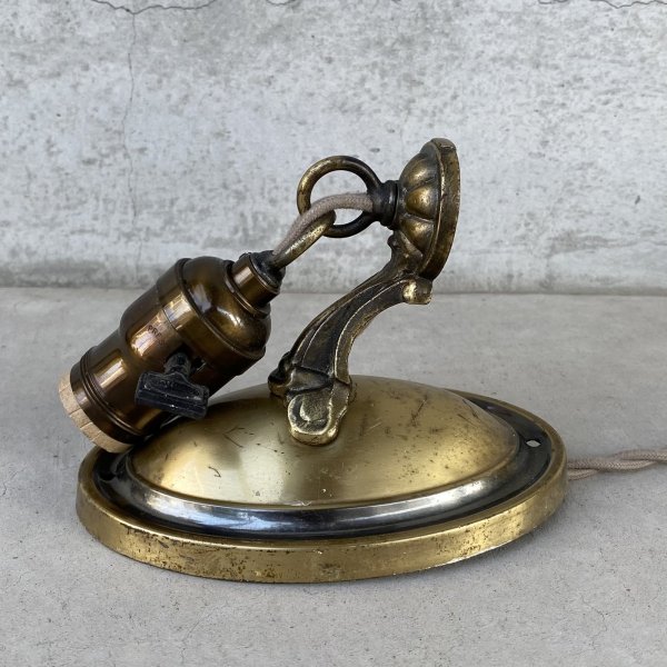 画像7: VINTAGE ANTIQUE LAMP LIGHT WALL LAMP ヴィンテージ アンティーク ライト ウォールランプ 壁付け照明 ブラケットランプ / ランプ 真鍮 店舗什器 アメリカ USA 10 (7)