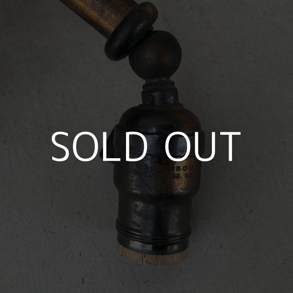 画像7: VINTAGE ANTIQUE LAMP LIGHT WALL LAMP JAPANNED ヴィンテージ アンティーク ジャパンド ライト ウォールランプ 壁付け照明 ブラケットランプ / ジャパンカラー コレクタブル 店舗什器 アメリカ 11 (7)