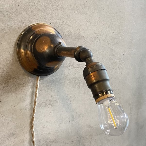 画像3: VINTAGE ANTIQUE LAMP LIGHT WALL LAMP JAPANNED ヴィンテージ アンティーク ジャパンド ライト ウォールランプ 壁付け照明 ブラケットランプ / ジャパンカラー コレクタブル 店舗什器 アメリカ 11 (3)