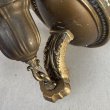 画像10: VINTAGE ANTIQUE LAMP LIGHT WALL LAMP ヴィンテージ アンティーク ライト ウォールランプ 壁付け照明 ブラケットランプ / ランプ ガラスシェード 真鍮 店舗什器 アメリカ USA 17 (10)