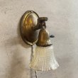 画像3: VINTAGE ANTIQUE LAMP LIGHT WALL LAMP ヴィンテージ アンティーク ライト ウォールランプ 壁付け照明 ブラケットランプ / ランプ ガラスシェード 真鍮 店舗什器 アメリカ USA 16 (3)