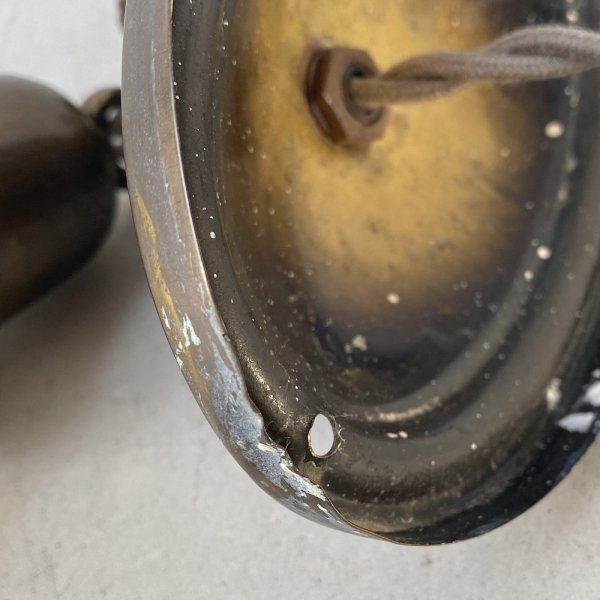 画像10: VINTAGE ANTIQUE LAMP LIGHT WALL LAMP ヴィンテージ アンティーク ライト ウォールランプ 壁付け照明 ブラケットランプ / ランプ ガラスシェード ブラス 真鍮 E26 店舗什器 アメリカ USA 16 (10)