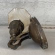 画像4: VINTAGE ANTIQUE LAMP LIGHT WALL LAMP ヴィンテージ アンティーク ライト ウォールランプ 壁付け照明 ブラケットランプ / ランプ ガラスシェード 真鍮 店舗什器 アメリカ USA 17 (4)
