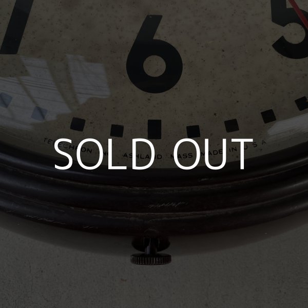 画像8: VINTAGE ANTIQUE WALL CLOCK TELECHRON ヴィンテージ アンティーク ウォールクロック テレクロン 壁掛け時計 / スクールクロック ベークライト ブラウン 茶色 店舗什器 アメリカ  (8)