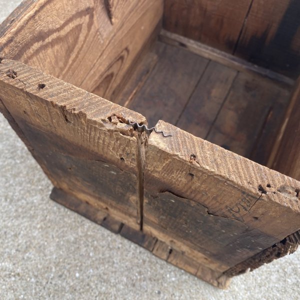 画像9: VINTAGE ANTIQUE WOOD CRATE WOODEN BOX THE NATIONAL REGISTER CO. ヴィンテージ アンティーク ウッドボックス 木箱 / コレクタブル ケース クレート 収納 ガレージ ガーデニング ディスプレイ 店舗什器 アメリカ USA   (9)