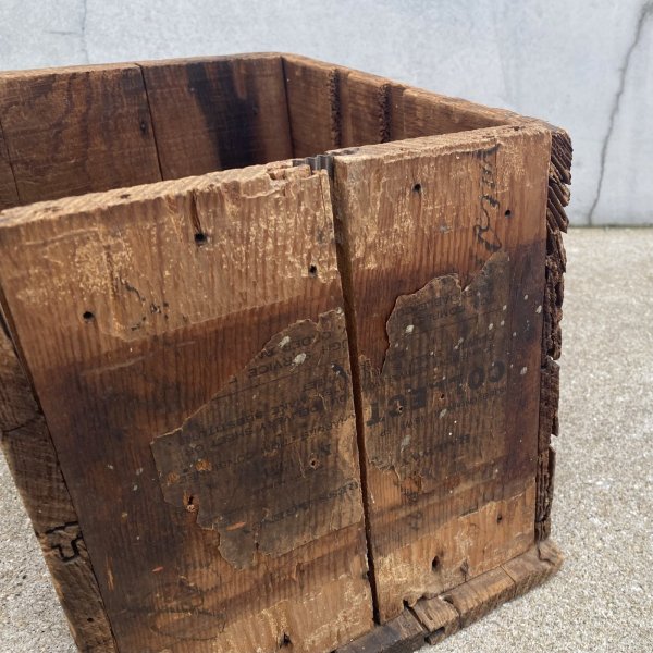 画像8: VINTAGE ANTIQUE WOOD CRATE WOODEN BOX THE NATIONAL REGISTER CO. ヴィンテージ アンティーク ウッドボックス 木箱 / コレクタブル ケース クレート 収納 ガレージ ガーデニング ディスプレイ 店舗什器 アメリカ USA   (8)