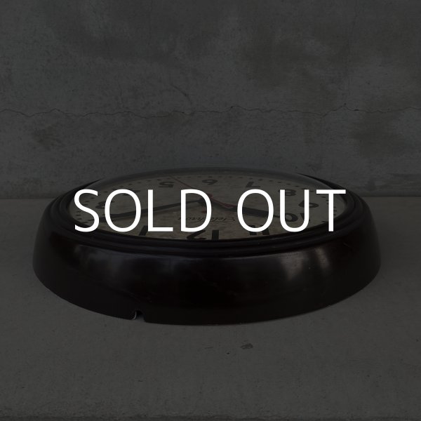 画像4: VINTAGE ANTIQUE WALL CLOCK TELECHRON ヴィンテージ アンティーク ウォールクロック テレクロン 壁掛け時計 / スクールクロック ベークライト ブラウン 茶色 店舗什器 アメリカ  (4)