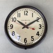 画像1: VINTAGE ANTIQUE GENERAL ELECTRIC WALL CLOCK GE ヴィンテージ アンティーク ウォールクロック ゼネラルエレクトリック 壁掛け時計 / スクールクロック ベークライト 焦げ茶 丸型 店舗什器 アメリカ (3) (1)