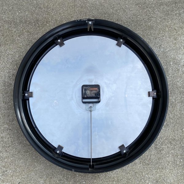 画像2: VINTAGE ANTIQUE WALL CLOCK SESSIONS ヴィンテージ アンティーク ウォールクロック 壁掛け時計 セッション / スクールクロック ベークライト ブラック 黒色 丸型 店舗什器 アメリカ (2)