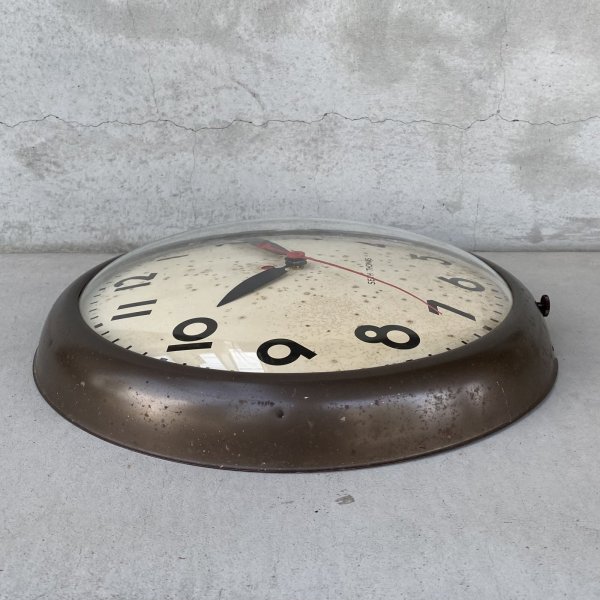 画像5: VINTAGE ANTIQUE WALL CLOCK SETH THOMAS ヴィンテージ アンティーク ウォールクロック セストーマス 壁掛け時計 / スクールクロック アイアン 鉄 丸型 店舗什器 アメリカ (5)