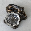 画像5: VINTAGE ANTIQUE ASHTRAY GREYHOUND DOG FIGURE ヴィンテージ アンティーク 灰皿 アッシュトレイ グレイハウンド オブジェ 置物 / コレクタブル ディスプレイ インテリア 犬 動物 鋳物 ガラス アメリカ  (5)