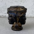 画像6: VINTAGE ANTIQUE A.C.WILLIAMS TWO FACE PIGGY BANK ヴィンテージ アンティーク トゥーフェイス オブジェ 置物 / コレクタブル コインバンク 貯金箱 ディスプレイ インテリア 鋳物 アメリカ  (6)