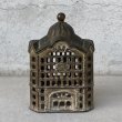 画像1: VINTAGE ANTIQUE BANK BUILDING CAST IRON ヴィンテージ アンティーク コインバンク 貯金箱 オブジェ 置物 / コレクタブル ディスプレイ キャストアイアン 鋳物 アメリカ (1) (1)