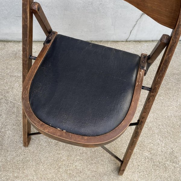 画像6: VINTAGE ANTIQUE FOLDING CHAIR ヴィンテージ アンティーク フォールディングチェア 折り畳み椅子 チェア  / ウッド 木製 家具 インテリア ディスプレイ 店舗什器 アメリカ (1) (6)