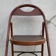 画像7: VINTAGE ANTIQUE FOLDING CHAIR ヴィンテージ アンティーク フォールディングチェア 折り畳み椅子 チェア  / ウッド 木製 家具 インテリア ディスプレイ 店舗什器 アメリカ (2) (7)