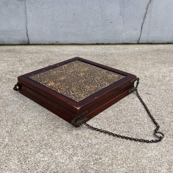 画像9: VINTAGE ANTIQUE WALL MIRROR ヴィンテージ アンティーク 鏡 ミラー 壁掛けミラー ウォールミラー 三面鏡 / ウッド 木製 折り畳み トラベルミラー 店舗什器 アメリカ (9)