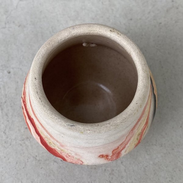 画像5: VINTAGE ANTIQUE NEMADJI POTTERY INDIAN NATIVE CLAY ヴィンテージ アンティーク ネマジ ポタリー ネイティブクレイ 陶器 花瓶 / インディアン コレクタブル オブジェ インテリア 鉢 壺 フラワーベース 小 アメリカ (5)
