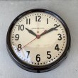 画像1: VINTAGE ANTIQUE GENERAL ELECTRIC WALL CLOCK GE ヴィンテージ アンティーク ウォールクロック ゼネラルエレクトリック 壁掛け時計 / スクールクロック ベークライト 焦げ茶 丸型 店舗什器 アメリカ (4) (1)