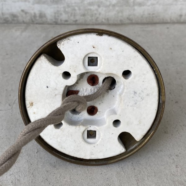 画像8: VINTAGE ANTIQUE LIGHTING BRYANT ヴィンテージ アンティーク  シーリングライト ウォールランプ 天井照明 壁付け照明 / ライト ランプ インテリア 電気 ショップ 真鍮 店舗什器 E26 アメリカ (1) (8)
