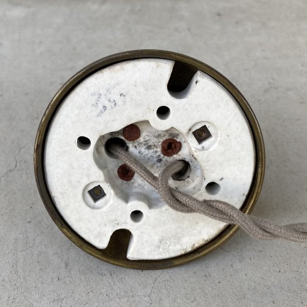 画像8: VINTAGE ANTIQUE LIGHTING BRYANT ヴィンテージ アンティーク  シーリングライト ウォールランプ 天井照明 壁付け照明  / ライト ランプ インテリア 電気 ショップ 真鍮 店舗什器 E26 アメリカ (2) (8)