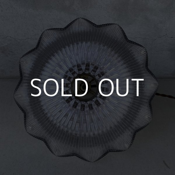 画像4: VINTAGE ANTIQUE HOLOPHANE LAMP ヴィンテージ アンティーク ホロフェーンランプ 天井照明 シーリングランプ / ライト ガラスシェード 店舗什器 アメリカ (2) (4)